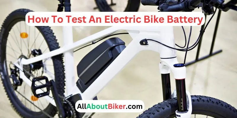 how to test an electric bike battery